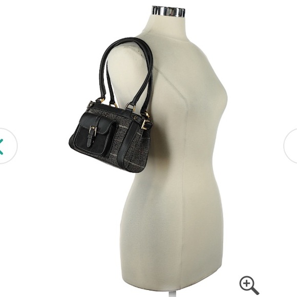 Etienne Aigner Shoulder Bag Tote-Black-Like New - Picture 3 of 8